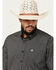 Image #2 - Cinch Men's Geo Print Short Sleeve Button-Down Western Shirt, Black, hi-res