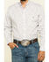 Image #4 - Resistol Men's White Palmetto Floral Print Long Sleeve Western Shirt , White, hi-res