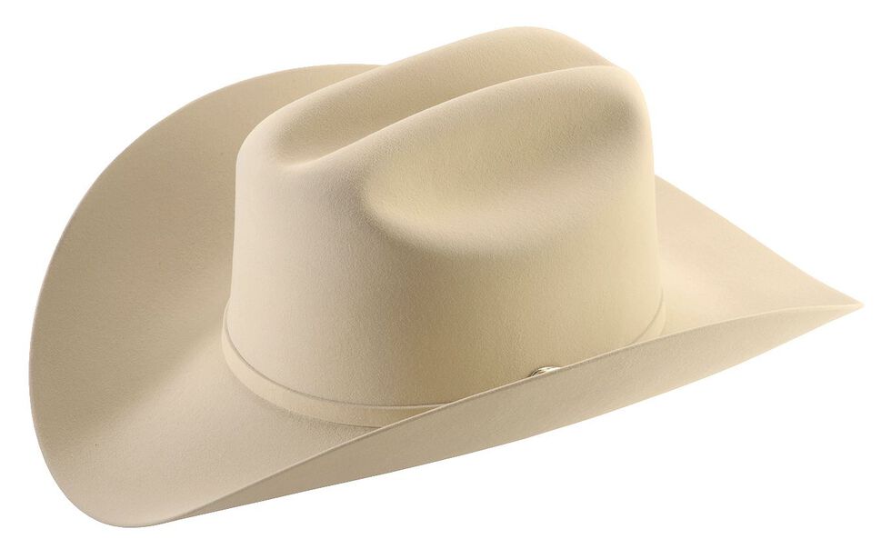 Larry Mahan 6X Real Fur Felt Cowboy Hat, Belly, hi-res