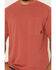 Image #3 - Hawx Men's Forge Solid Short Sleeve Pocket Work Shirt, Red, hi-res
