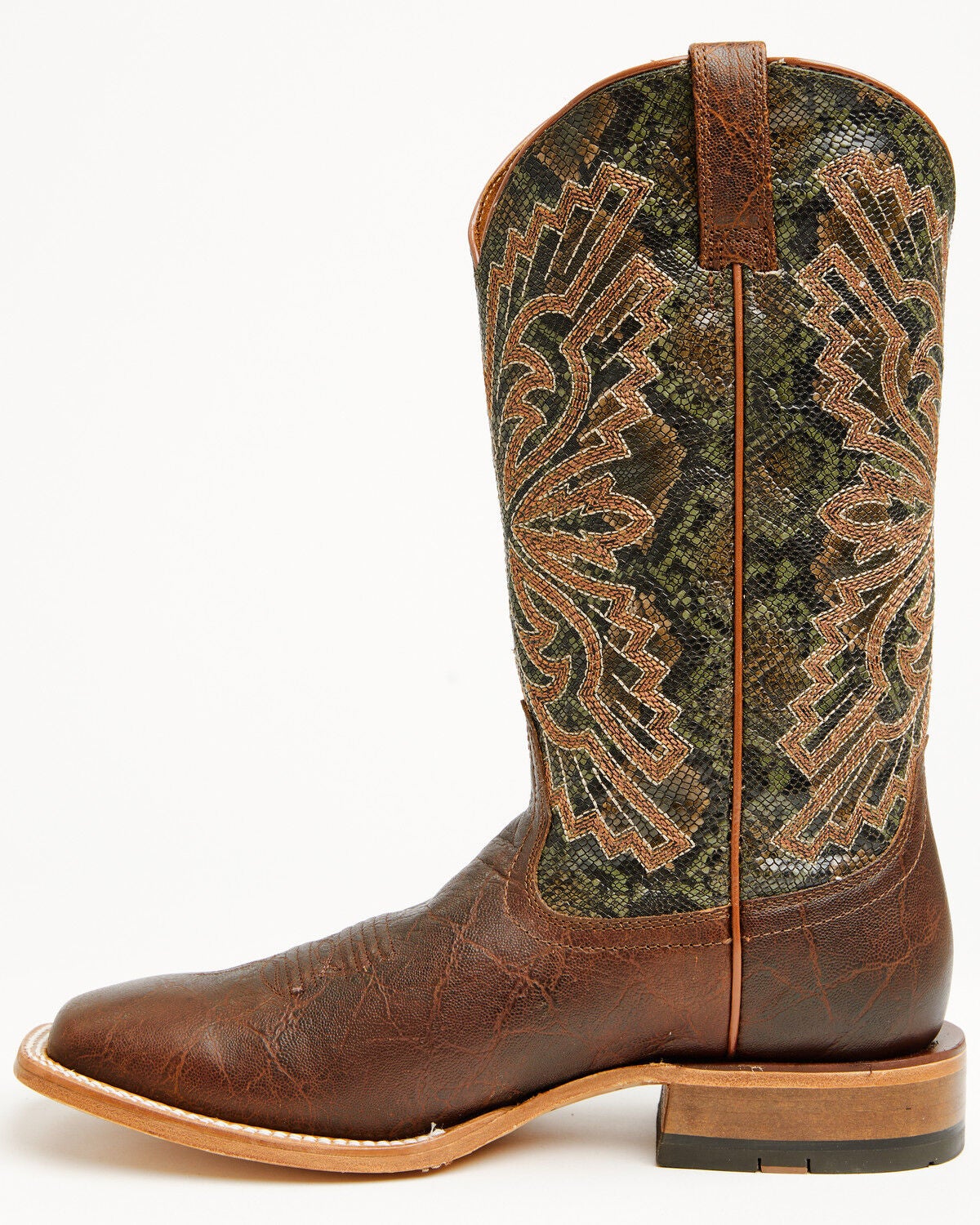 Image #3 - Ariat Men's Sting Western Boots - Broad Square Toe, Cognac, hi-res