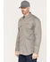 Image #2 - Wrangler 20X Men's FR Long Sleeve Vented Work Shirt, Grey, hi-res