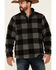 Image #3 - Wrangler Men's Charcoal Large Plaid 1/4 Zip Sherpa Pullover , , hi-res