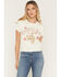 Image #1 - Youth In Revolt Women's Cowgirl Camo Patch Short Sleeve Cropped Boxy Tee, Cream, hi-res
