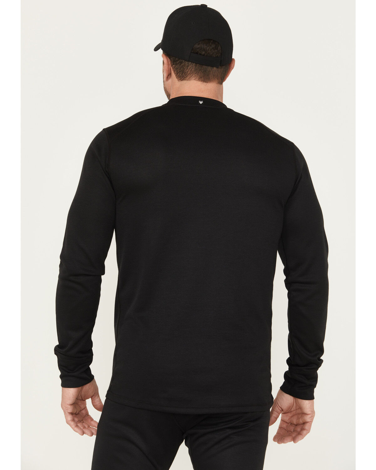 Image #4 - Hawx Men's Midweight Baselayer Crew Thermal Work Shirt, Black, hi-res