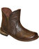 Abilene Women's 5" Ventilated Zippered Booties - Round Toe, Brown, hi-res
