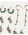 Image #3 - Shyanne Women's 6-Piece Turquoise Mini Hoops & Studs Earrings Set, Silver, hi-res