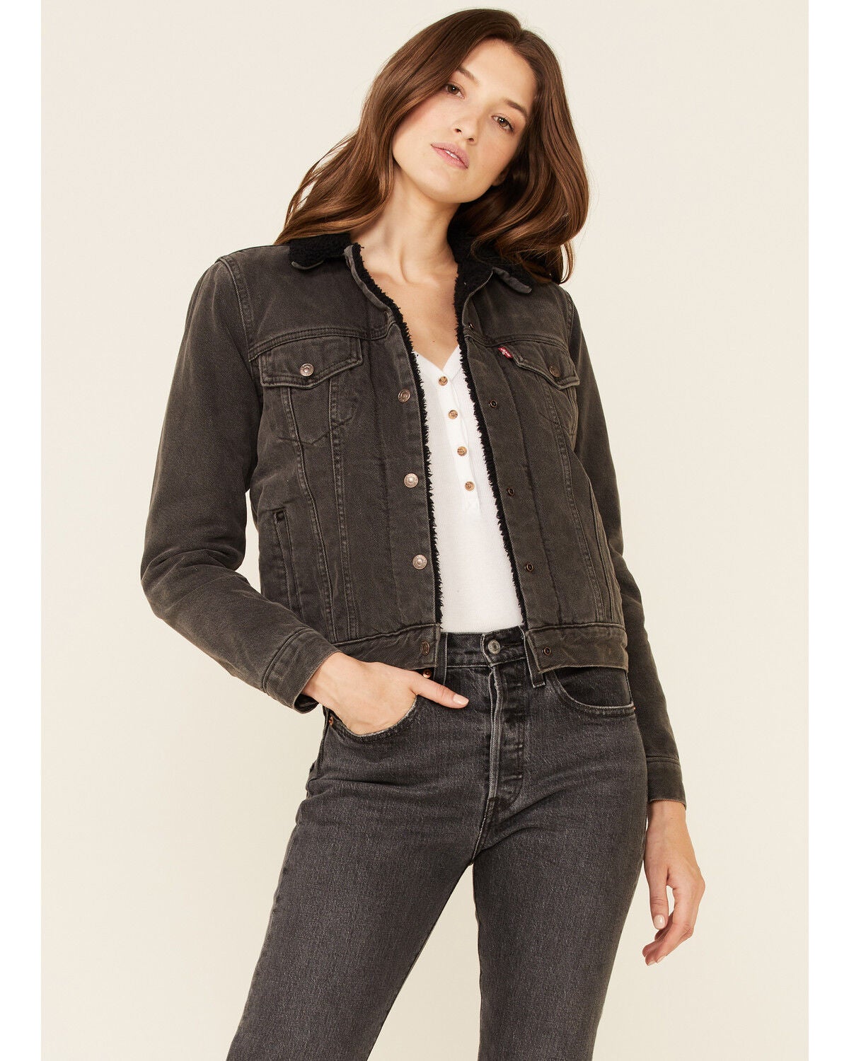 lined trucker jacket levi's
