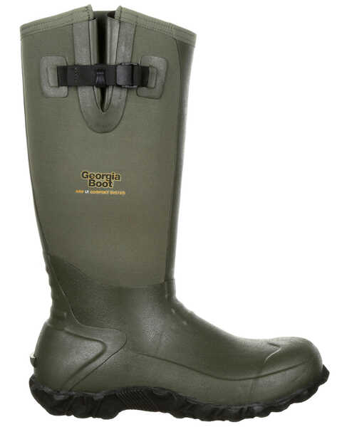 Georgia Boot Men's Waterproof Rubber Boots - Round Toe, Green, hi-res