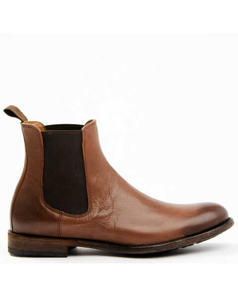 Image #2 - Frye Men's Tyler Chelsea Vintage Casual Boots - Round Toe, Cognac, hi-res