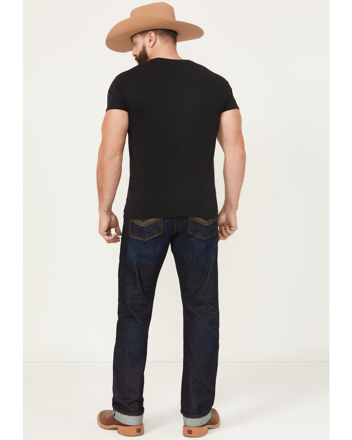 Image #3 - Cody James Men's Tucson Dark Wash Straight Selvedge Rigid Denim Jeans, Dark Wash, hi-res
