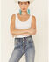 Rock & Roll Denim Women's Button Front Trouser Jeans, Blue, hi-res