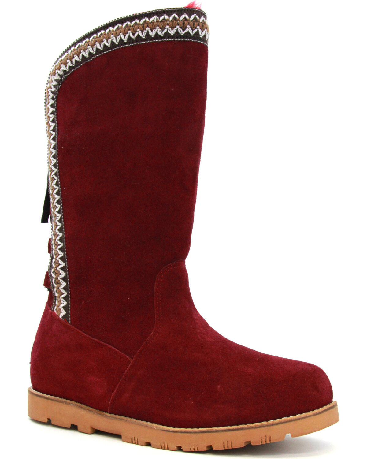 burgundy winter boots