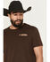 Image #3 - Rock & Roll Denim Men's Bronc Rider Short Sleeve Graphic T-Shirt, Dark Brown, hi-res