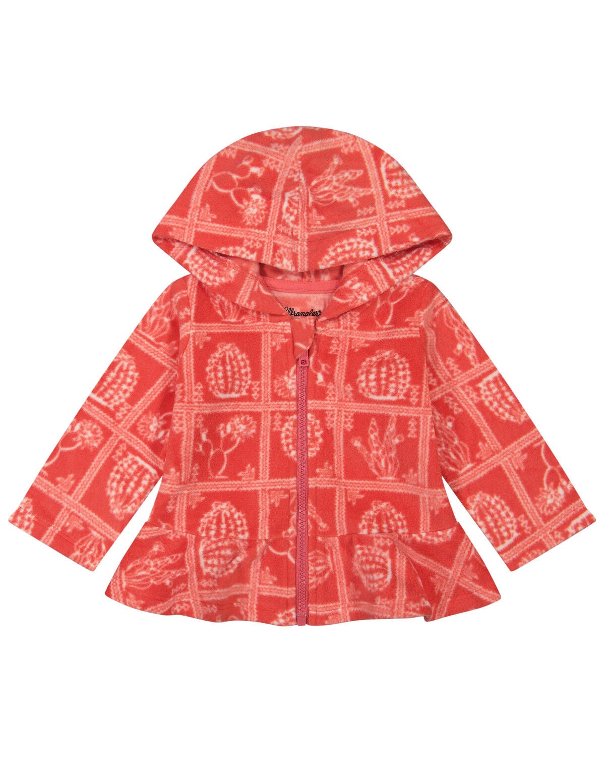 Image #1 - Wrangler Toddler Girls' Cactus Print Sherpa Jacket, Pink, hi-res