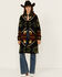 Image #1 - Pendleton Women's Printed Long Coat, Black, hi-res