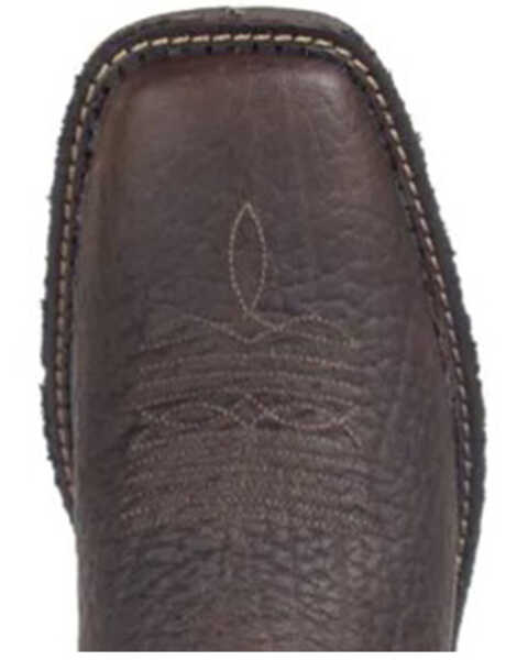 Justin Men's Amarillo Slate Waterproof Western Work Boots - Soft Toe, Brown, hi-res