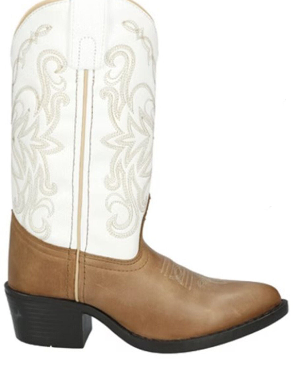 Smoky Mountain Little Girls' Maddie Western Boots - Round Toe, Tan, hi-res