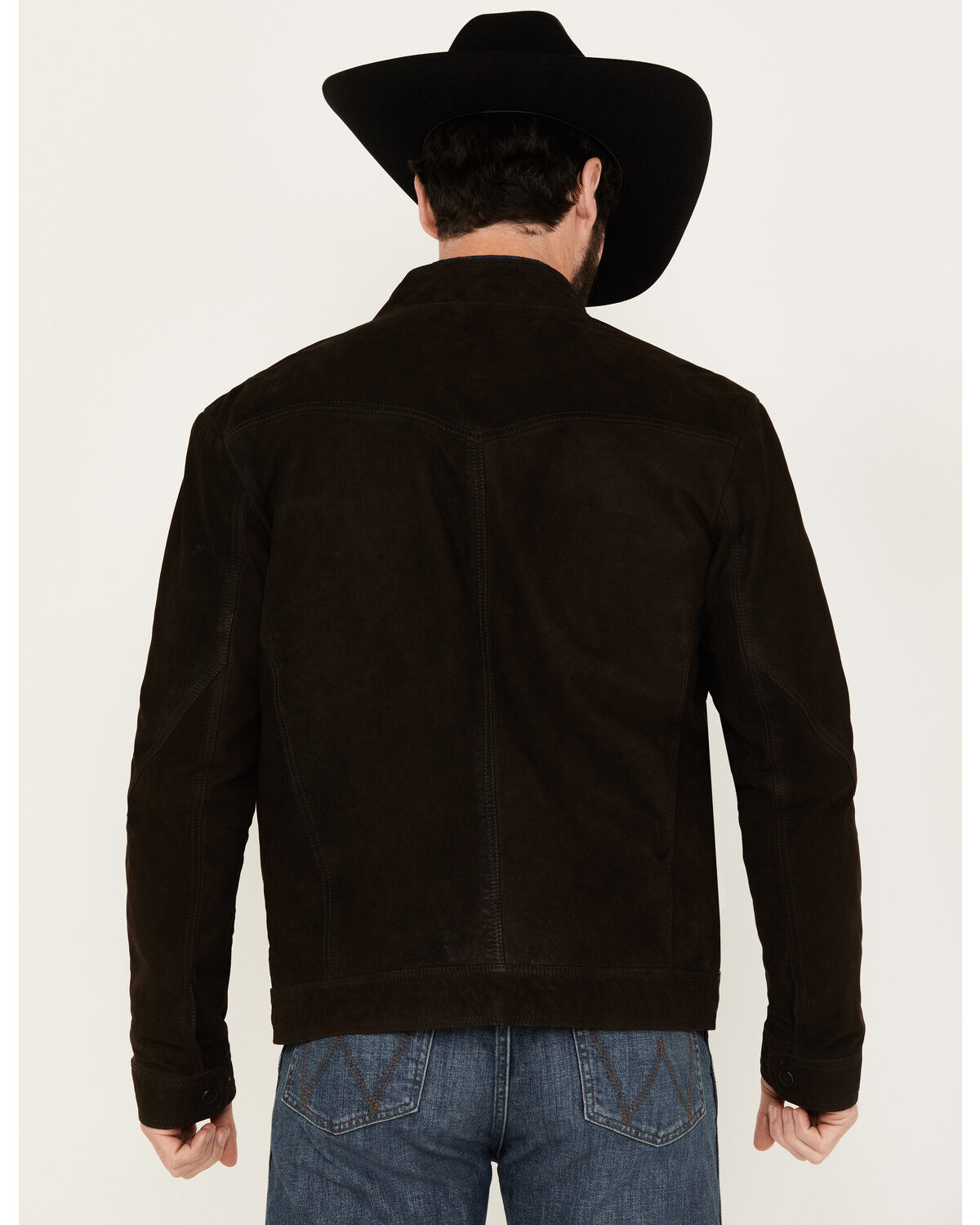Image #4 - Scully Men's Suede Zip Jacket, Brown, hi-res