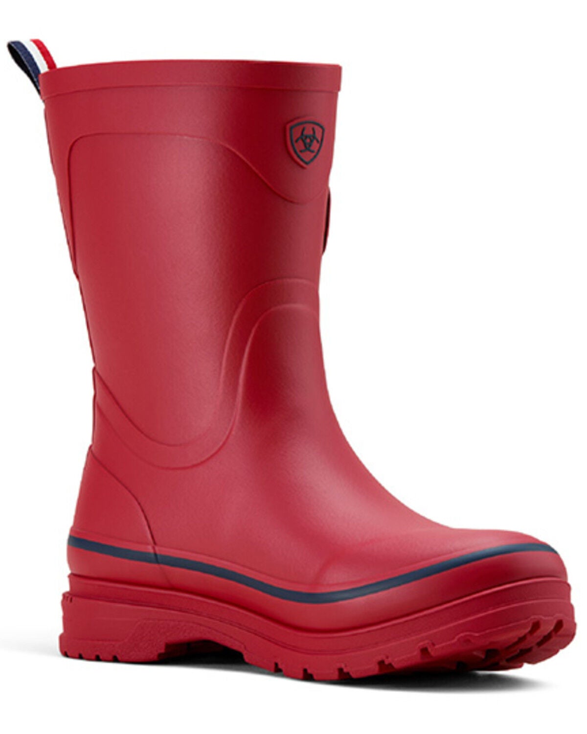 Ariat Women's Kelmarsh Mid Rubber Boots - Round Toe, Red, hi-res