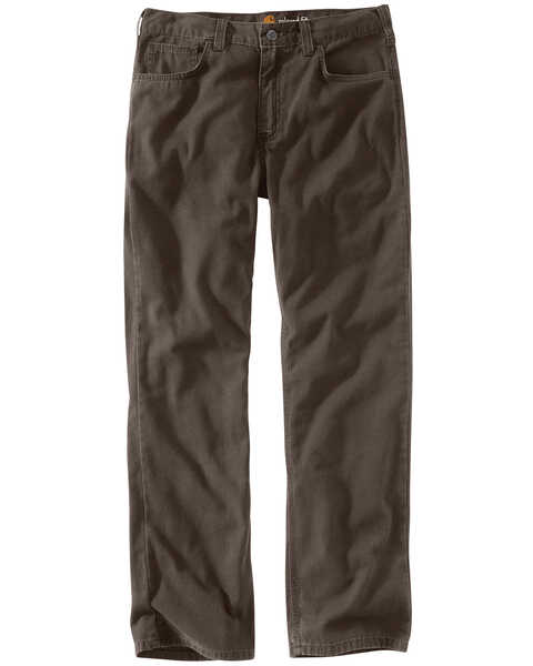 Image #2 - Carhartt Men's Rugged Flex Rigby Five-Pocket Jeans, Chocolate, hi-res