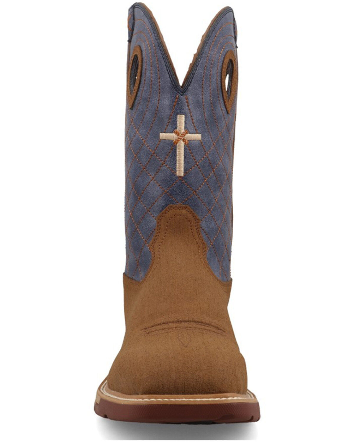 Image #4 - Twisted X Men's 12" Waterproof Western Work Boots - Alloy Toe, Grey, hi-res
