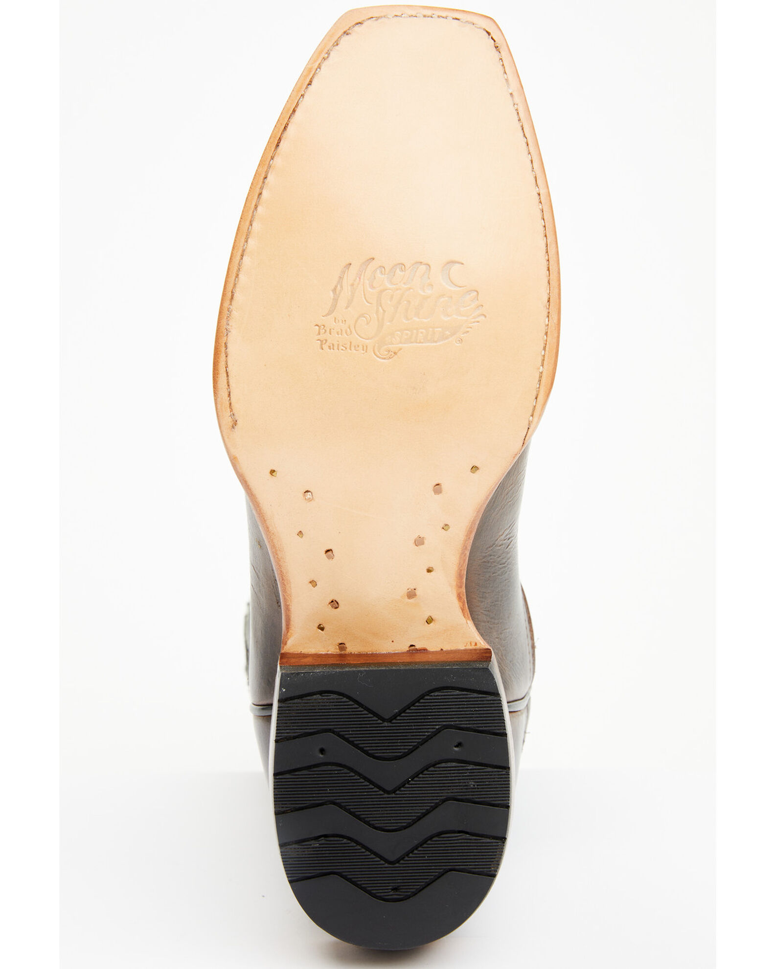Image #7 - Moonshine Spirit Men's Showtime Longhorn Inlay Western Boots - Square Toe, Brown, hi-res