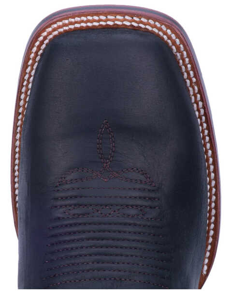 Image #6 - Dan Post Men's Deuce Western Performance Boots - Broad Square Toe, Black/brown, hi-res