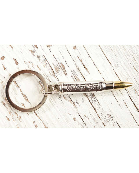 Image #2 - Cody James We The People Bullet Keychain, Silver, hi-res