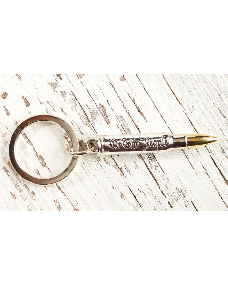 Cody James We The People Bullet Keychain, Silver, hi-res