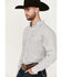Image #2 - Ariat Men's Jimmy Mini Medallion Geo Print Long Sleeve Button-Down Western Shirt, Grey, hi-res