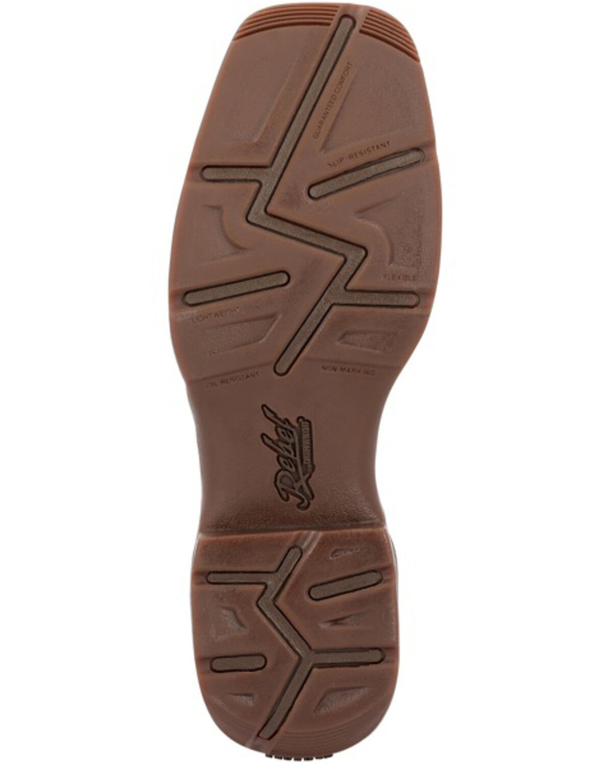 Image #7 - Durango Men's Rebel Performance Western Boots - Broad Square Toe, Brown, hi-res