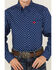 Image #3 - Cinch Boys' Geo Print Long Sleeve Button-Down Western Shirt, Royal Blue, hi-res