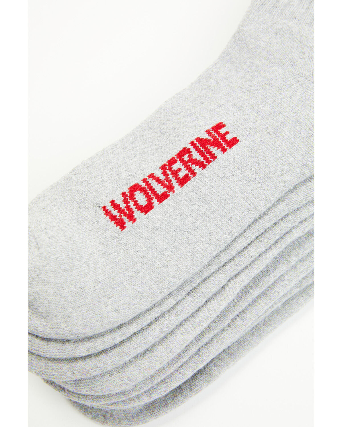 Image #2 - Wolverine Men's Solid Crew Socks - 4 Pack, Grey, hi-res