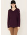 Image #1 - Ariat Women's AC Crew Fire Resistant Long Sleeve Work Shirt, Purple, hi-res