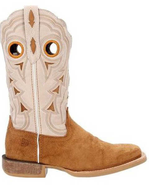 Image #2 - Durango Women's Lady Rebel Pro Cashew Western Boots - Broad Square Toe, Cream/brown, hi-res