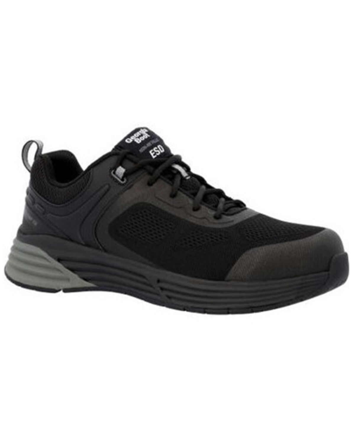 Image #1 - Georgia Boot Men's Durablend Sport Athletic Work Show - Composite Toe, Black, hi-res