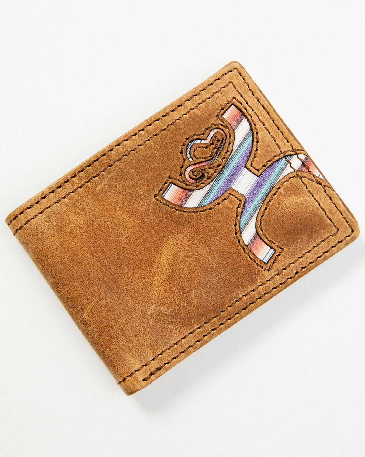Image #1 - Hooey Men's Logo Front Pocket Bi-Fold Wallet, Brown, hi-res