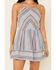 Image #2 - Wild Moss Women's Stripe Print Halter Dress, Blue, hi-res