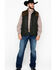 Outback Trading Co. Men's Brant Oil Dual Entry Vest , Olive, hi-res