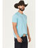 Image #4 - Panhandle Slim Men's Keepin' It Western Short Sleeve Graphic T-Shirt, Turquoise, hi-res