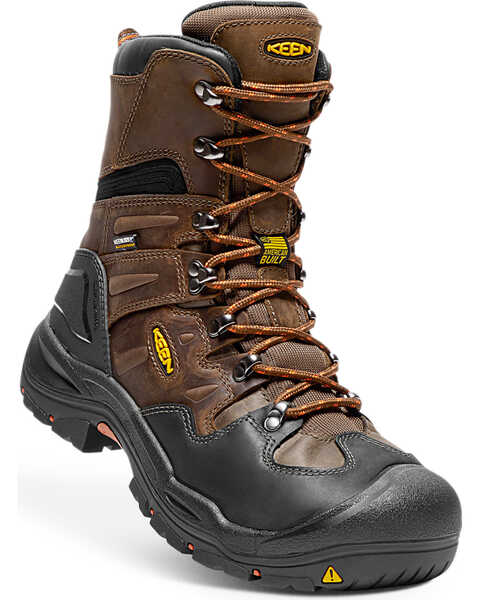 Image #6 - Keen Men's Coburg 8" Waterproof Boots - Steel Toe, Brown, hi-res