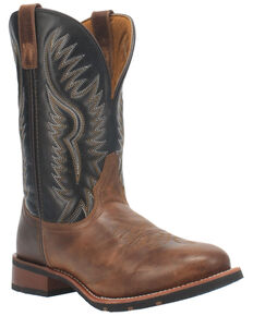 Laredo Men's Pinetop Western Boots - Round Toe, Tan, hi-res