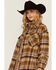 Image #3 - Fornia Women's Plaid Print Shacket, Yellow, hi-res