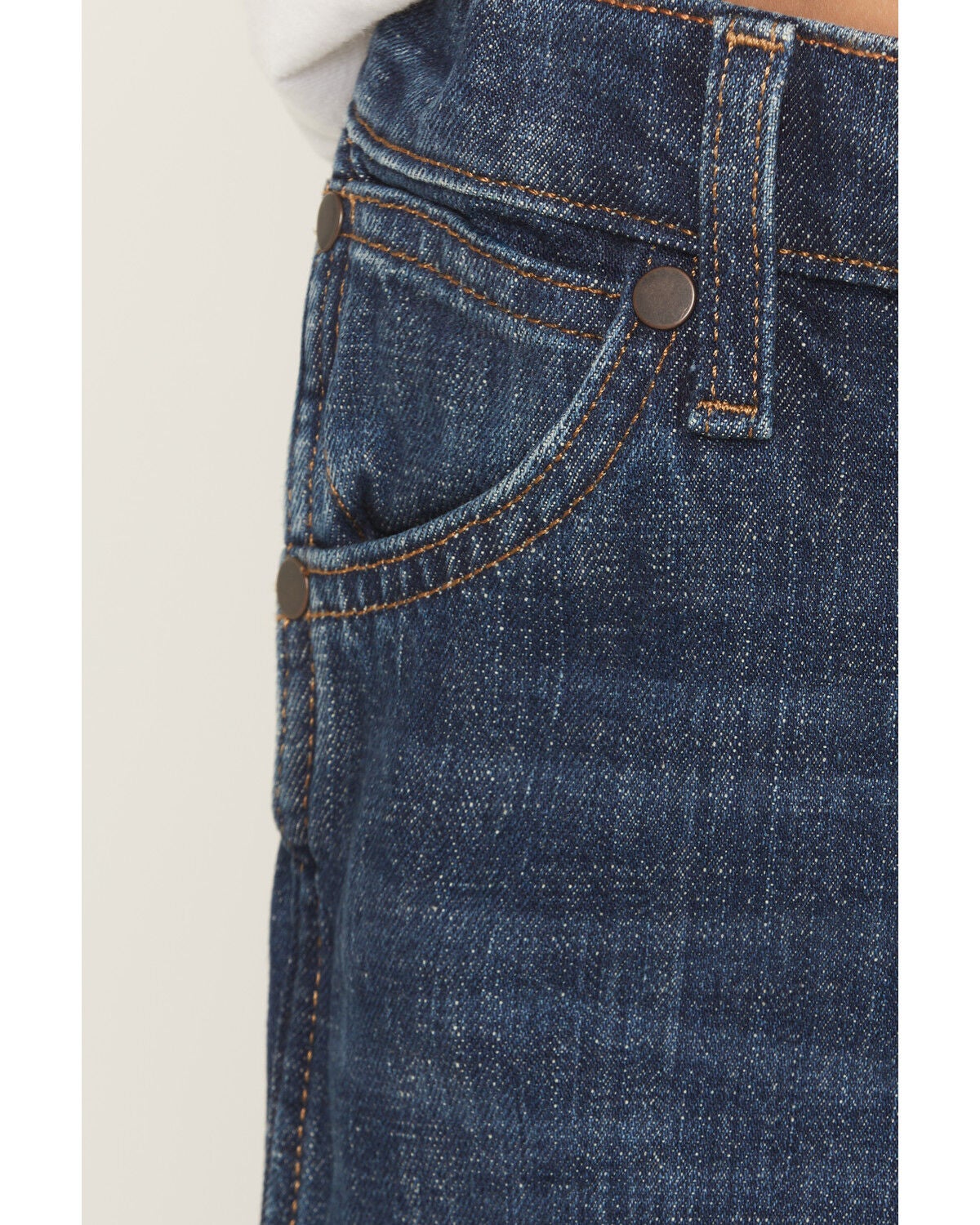 Image #2 - Wrangler Retro Little Boys' Jackson Hole Dark Wash Relaxed Bootcut Stretch Denim Jeans, Blue, hi-res
