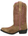 Image #3 - Smoky Mountain Little Girls' Magnolia Metallic Western Boots - Snip Toe, Brown, hi-res