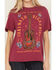 Image #3 - Idyllwind Women's Rhinestone Music City Short Sleeve Boyfriend Graphic Tee, Maroon, hi-res