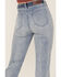 Image #3 - Rock & Roll Denim Women's Light Wash High Rise Yoke Trouser Flare Jeans, Light Wash, hi-res