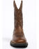 Brothers & Sons Men's Scratch American Flag Lite Performance Western Boots - Square Toe, Brown, hi-res