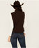 Image #4 - Shyanne Women's Solid Softshell Vest, Chocolate, hi-res
